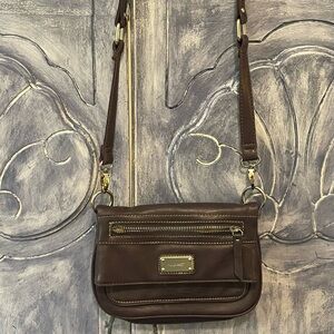 Nine West small burgundy crossbody purse